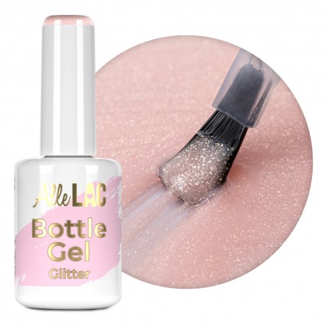 AlleLac Bottle Gel Glitter Nude Glimmer 15g